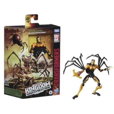 Image de Transformers Generations War for Cybertron Robot Deluxe Blackarachnia 14 cm Jouet Transformable 2 en 1 F0670 Cranberry