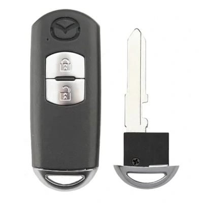 Image de 2 Boutons Remplacement Boîtier de clé Pliante Coque Voiture étuide la Key à Distance sportage Convient pour per Mazda 3 5 6 CX 7 9 MX Miata RX 8 2006 2018
