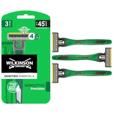 Image de WILKINSON SWORD 3 rasoirs jetables Quattro Essential