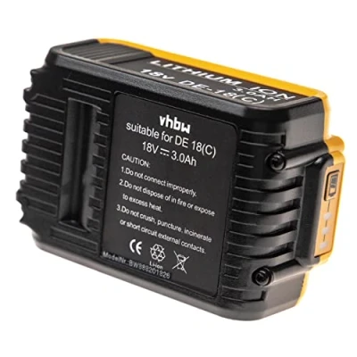 Image de vhbw Batterie Compatible avec Dewalt DCD790S2, DCD791NT, DCD791NT XJ, DCD791P2, DCD791D2, DCD791 Outil électrique (3000 mAh, Li ION, 18 V)