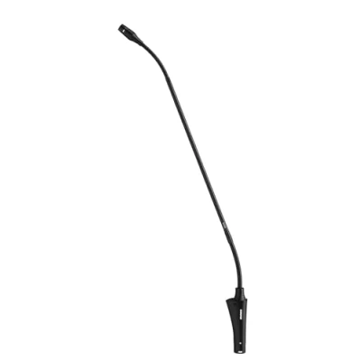 Image de Shure Cvg18 B/C Microphone à Condensateur Col de Cygne 45,7 Cm, Pré Ampli en Ligne, Monture Bride, Cardioïde (Noir)