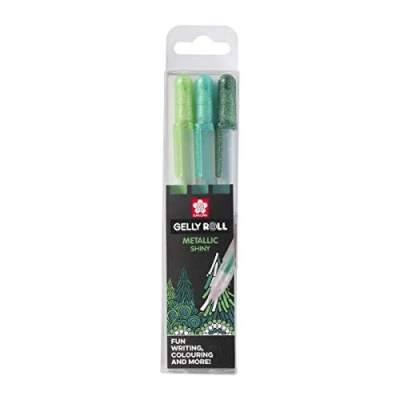 Image de Sakura Gelly Roll Metallic Forest Lot de 3 stylos