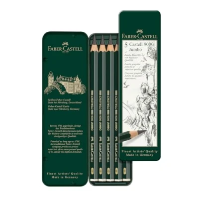 Image de Faber CASTELL 119305 Étui de 5 crayons graphite 9000