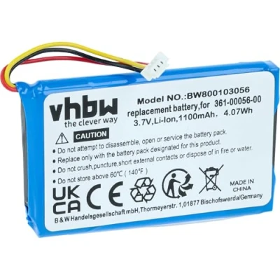 Image de vhbw batterie compatible avec Garmin Drive 50, 51 système de navigation GPS (1100mAh, 3,7V, Li Ion)