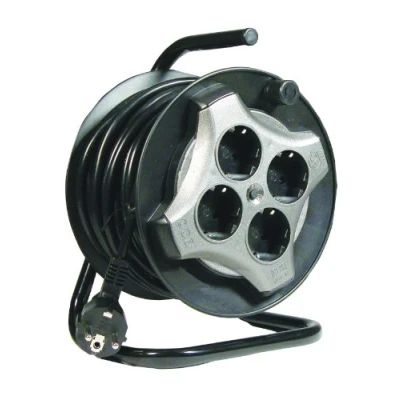 Image de uniTEC 44037 SILVER LINE Enrouleur de câble Mikro, 1,5 mm² 10 m,