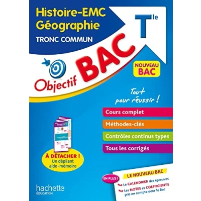 Image de Objectif BAC Histoire Géographie et EMC Tronc commun Tle Livre d’occasion Bon