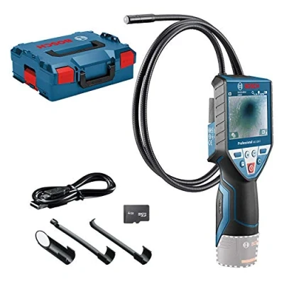 Image de Bosch Professional 12V System Caméra d’inspection GIC 120 C (sans batterie et chargeur, longueur du câble : cm, écran 3,5&quot;, 4x piles AA, dans une L BOXX)