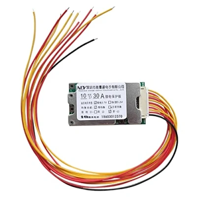 Image de Carte de Protection Batterie au Lithium, 10S 36V 30A Panneau Lithium Cellule Li ION BMS PCB Support Contre Les surcharges avec la Fonction Balance