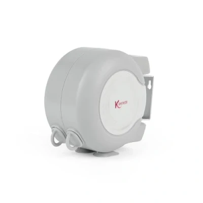 Image de Kleeneze KL064332FEU7 Corde à Linge rétractable de 30 m Murale avec Support pivotant, Double Linge, sèche Durable, séchage Naturel, Utilisation intérieure et extérieure