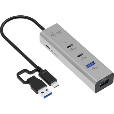 Image de I tec Hub di Ricarica Universale Metallo 4 Porte USB C/USB A Power Delivery 85W Argento
