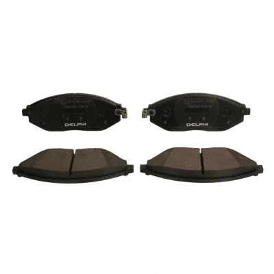 Image de DELPHI LP2218 Jeu de plaquettes frein avec indicateur d&#039;usure tôle anti bruit sans accessoires CHEVROLET: Spark