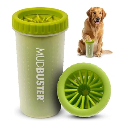 Image de Dexas PW720383 MudBuster Outil Portable de Nettoyage Pattes Chien Vert Taille L