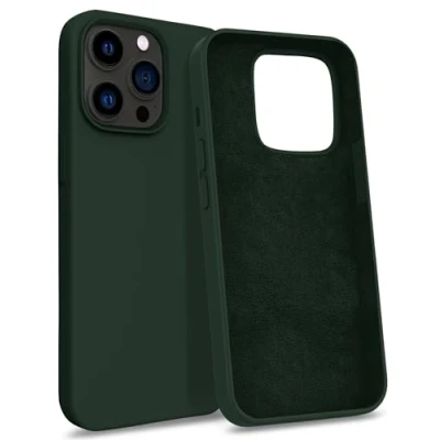 Image de MyGadget Coque Compatible avec Apple iPhone 13 Pro Max Case Protection Rigide Anti Choc Doublure Microfibre Olive Vert