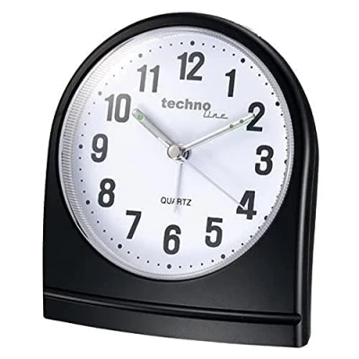 Image de Technoline Geneva Réveil de Quartz Noir SL