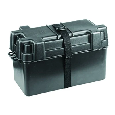 Image de NuovaRade Boîtier de Batterie jusqu&#039;à 120 Ah Dimensions internes Noir 38,6 x 17,5 22,6 cm