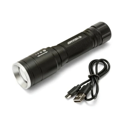 Image de Lampe de poche VELAMP HUNTER LED 10W Rechargeable USB Fonction zoom
