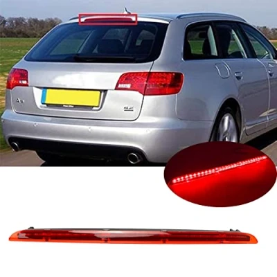 Image de GSRECY feu stop arrière à LED pour troisième frein central 3e compatible avec A6 S6 RS6 Avant Allroad 4F C6 2005 2011 (lentille rouge)