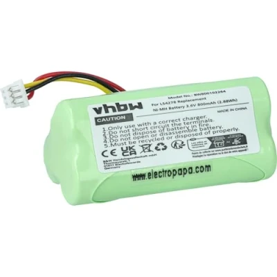 Image de vhbw 1x Batterie Remplacement pour Zebra BTRY LS42RAA0E 01 Scanner de Code Barre POS (800mAh, 3,6V, NiMH)