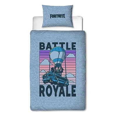 Image de Character World Fortnite Parure de lit Officielle pour Enfant Motif Battle Royale réversible 2 côtés avec taie d&#039;oreiller Assortie Polycoton