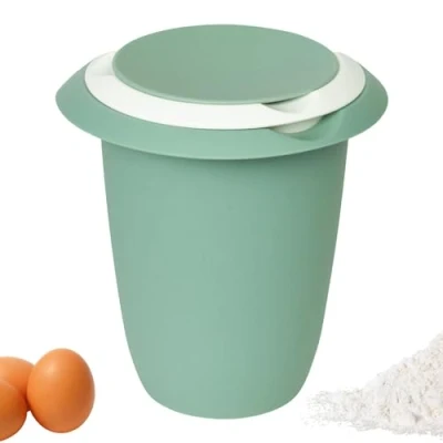 Image de Westmark Pichet de Mélange Avec Couvercle Deux Parties, 1 L, Verseur, Plastique, Vert Menthe/Blanc, 3151227M