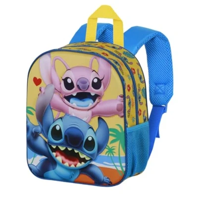Image de Disney Lilo et Stitch Hello Sac à Dos 3D Elite, Bleu, 26 x 31 cm, Capacité 8 L