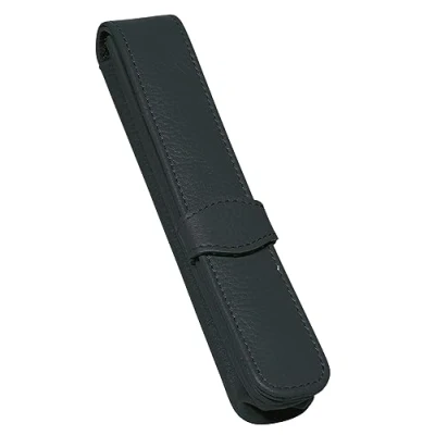 Image de ONLINE Étui En Cuir Pour Un Stylo, Trousse Elégante Toutes Les Marques, Véritable, Porte stylo Noir, Cadeau Toute Occasion, Dimensions : (Lxlxh) 14,5 X 2,5 Cm, 1