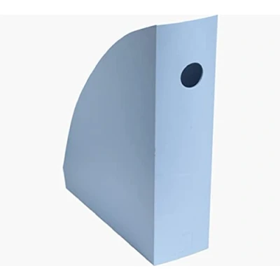 Image de Exacompta Réf. 18209D 1 Porte revue MAG CUBE BeeBlue, classeur à revue, rangement Pour documents, catalogues, magazines largeur 8,2 cm formats A4 et maxi Couleur bleu clair