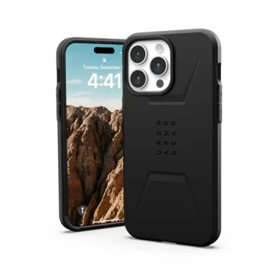 Image de Coque Apple iPhone 15 Pro Max MagSafe Plastique UAG rigide/Coque Étui téléphone Noir Shockproof