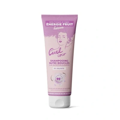 Image de ENERGIE FRUIT Shampoing sans Sulfate Coco &amp; Beurre de Karité BIO Cheveux Bouclés Frisés Vegan 250 ml