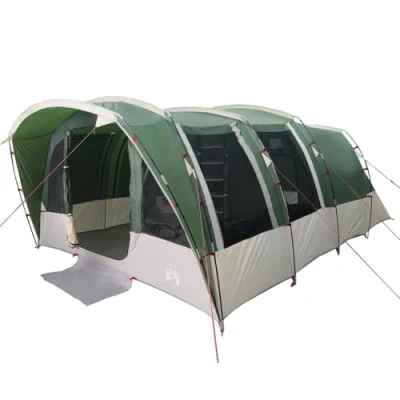 Image de Tente de Camping VIDAXL Tunnel 8 Personnes Imperméable Vert Facile à Monter