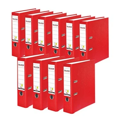 Image de Falken Classeur Rigide DIN A4 10er Pack breit rouge