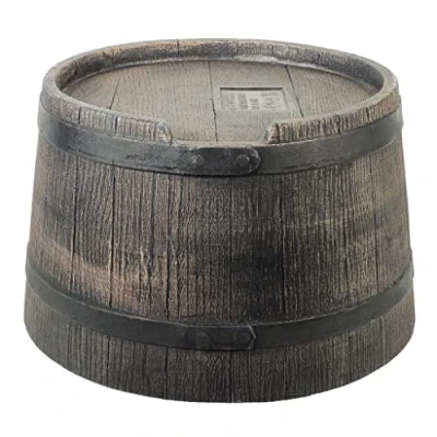 Image de Pied pour récupérateur d&#039;eau en Forme de barrique (Wiskey, 50 l) PE, Brun h20 x Ø40 cm