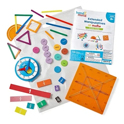 Image de Learning Resources Kit de matériel éducatif pour étoffer l’apprentissage à domicile , mathématique enfants, apprentissage domicile, 328 pièces, partir 8 ans