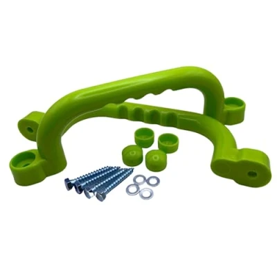 Image de HOQ 1 paire de poignées d&#039;appui qualité supérieure 2 en plastique 240 x 75 mm Pour maisons sur pilotis, lits mezzanines, jeu et tours Vert