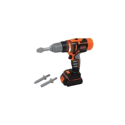 Image de Smoby Black+Decker Perceuse Electronique Jouet Bricolage Enfant 2 Vitesses Piles Incluses 360916