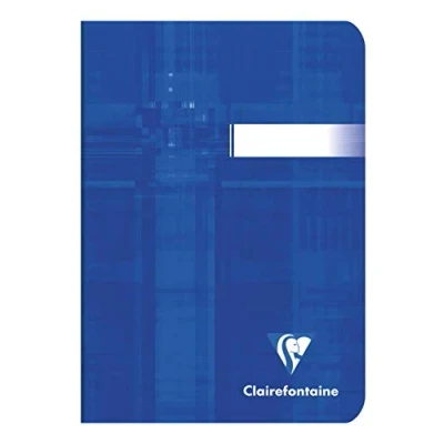 Image de Clairefontaine 3640Cpack Lot de 10 Carnets Agrafés A6 10,5x14,8 cm 96 Pages Unies Blanches Papier Blanc 90 g Couverture Carte Pelliculée Couleurs Aléatoires