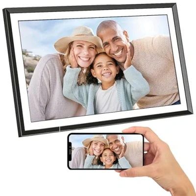 Image de AgfaPhoto Cadre Photo numérique HD WiFi Realiview APF1560 Stockage 32 Go, Écran Tactile, Fonction Météo &amp; Horloge, Partage à Distance, Affichage Multimédia, Montage Mural Résolution 1200x800