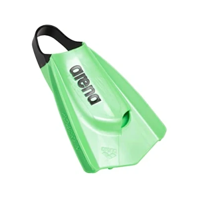 Image de arena Powerfin Pro II Palmes de Piscine d&#039;Entraînement, Adulte, 100% Silicone, Courtes et Confortables, 38 39, LIME