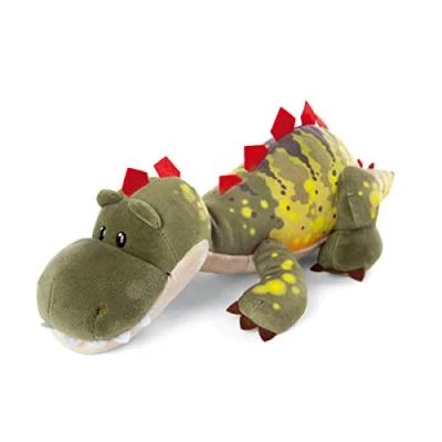 Image de NICI Peluche couchée Dino Fossily 25cm Green, 48811, Vert