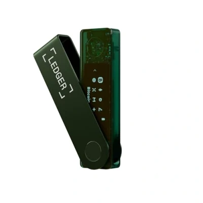 Image de Ledger Nano X, Le Wallet Physique de cryptos Bluetooth Portefeuille idéal pour Acheter, gérer et Faire fructifier Vos Actifs numériques en sécurité (Vert émeraude)