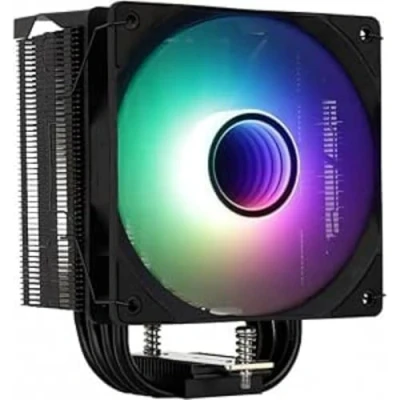 Image de Aerocool Rime 4 Dual Processeur Refroidisseur d&#039;air 12 cm Noir 1 pièce(s) Neuf