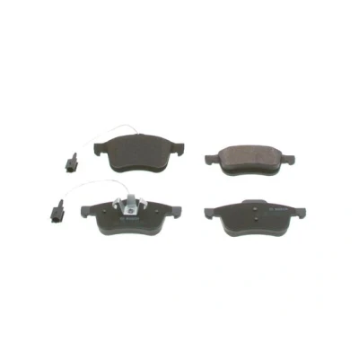 Image de BOSCH 0 986 494 453 Jeu de plaquettes frein Low Metallic contact signal d&#039;usure inclus avec tôle anti bruit, instructions montage