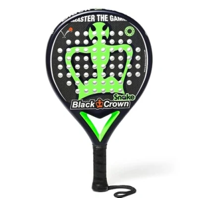 Image de Raquette de padel Black Crown Snake noir/vert TU