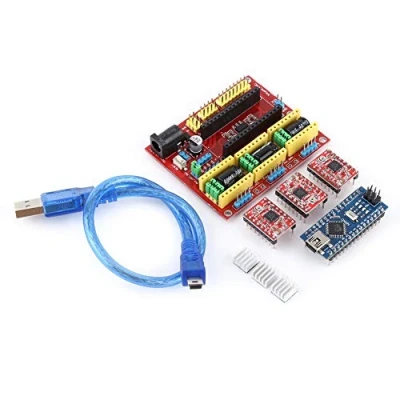 Image de DollaTek CNC Shield V4 + avec Carte de Pilote Moteur Pas à A4988 pour Arduino