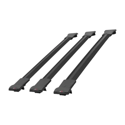 Image de Apline Compatible avec Renault Trafic 2014 2024 Barres de Toit Fly Modèle Railing Porte Bagages Voiture 3 BARRAS Noir