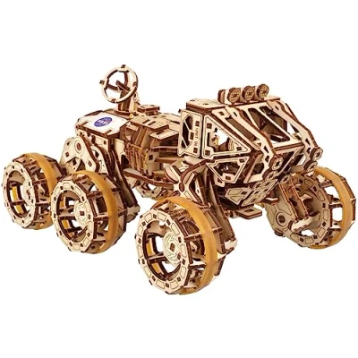 Image de UGEARS Mars Rover Habité Maquette Voiture à Construire pour Adultes Puzzle 3D en Bois avec Traction Intégrale 6x6 Cadeau Parfait Les Amateurs D&#039;exploration Spatiale