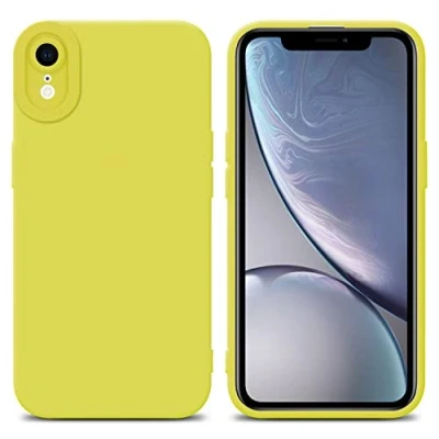 Image de Coque pour Apple iPhone XR en FLUID JAUNE Housse de protection Étui silicone TPU flexible Neuf
