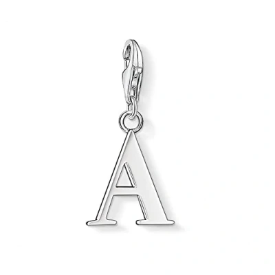 Image de Thomas Sabo Charm Club 0175 001 12 Pendentif breloque pour femme, en forme de lettre A argent Sterling 925