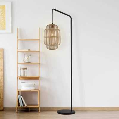 Image de Searchlight Lampe sur pied X Java, bambou