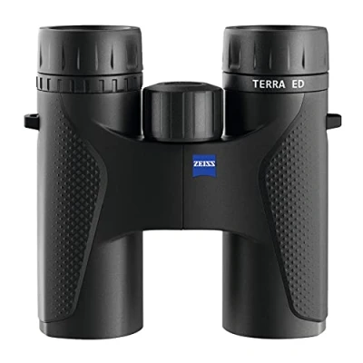 Image de ZEISS Terra Ed Jumelles étanches 8 x 32 avec Verre Enduit pour Une clarté optimale dans Toutes Les Conditions météorologiques l&#039;observation des Oiseaux, la Chasse, Le Tourisme, Noir